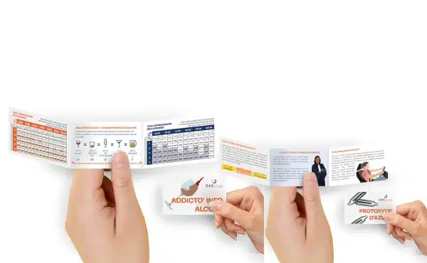 mockup addicto info fond blanc